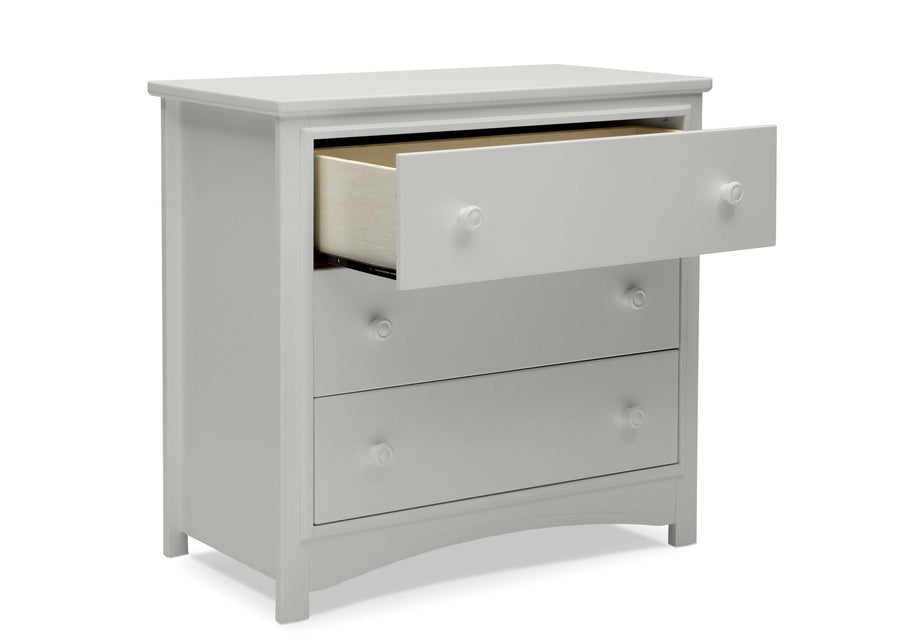 Moonstruck Grey (1351) 9-Perry 3 Drawer Dresser with Changing Top
