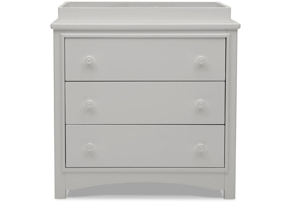 Perry 3 Drawer Dresser with Changing Top and Interlocking Drawers