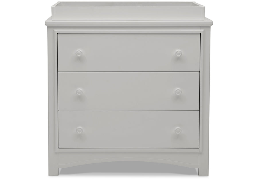 Moonstruck Grey (1351) 12-Perry 3 Drawer Dresser with Changing Top and Interlocking Drawers