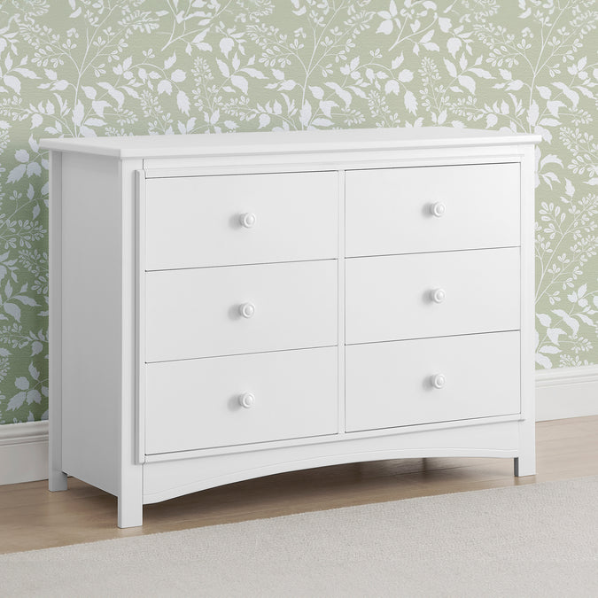 Perry 6 Drawer Dresser with Interlocking Drawers 17-Perry 6 Drawer Dresser with Interlocking Drawers