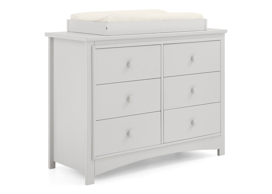 Moonstruck Grey (1351) 22-Perry 6 Drawer Dresser with Interlocking Drawers
