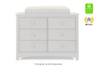 Moonstruck Grey (1351) 20-Perry 6 Drawer Dresser with Interlocking Drawers