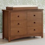 Perry 6 Drawer Dresser with Interlocking Drawers - Chestnut (836) - Accessories