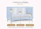 Cloud Blue (1528) 4-Dylan 4-in-1 Convertible Crib