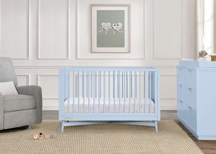 Cloud Blue (1528) 1-Dylan 4-in-1 Convertible Crib