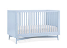 Light blue crib with white mattress on a white background 26-Dylan 4-in-1 Convertible Crib