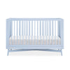 Light blue crib with white mattress on a white background 23-Dylan 4-in-1 Convertible Crib