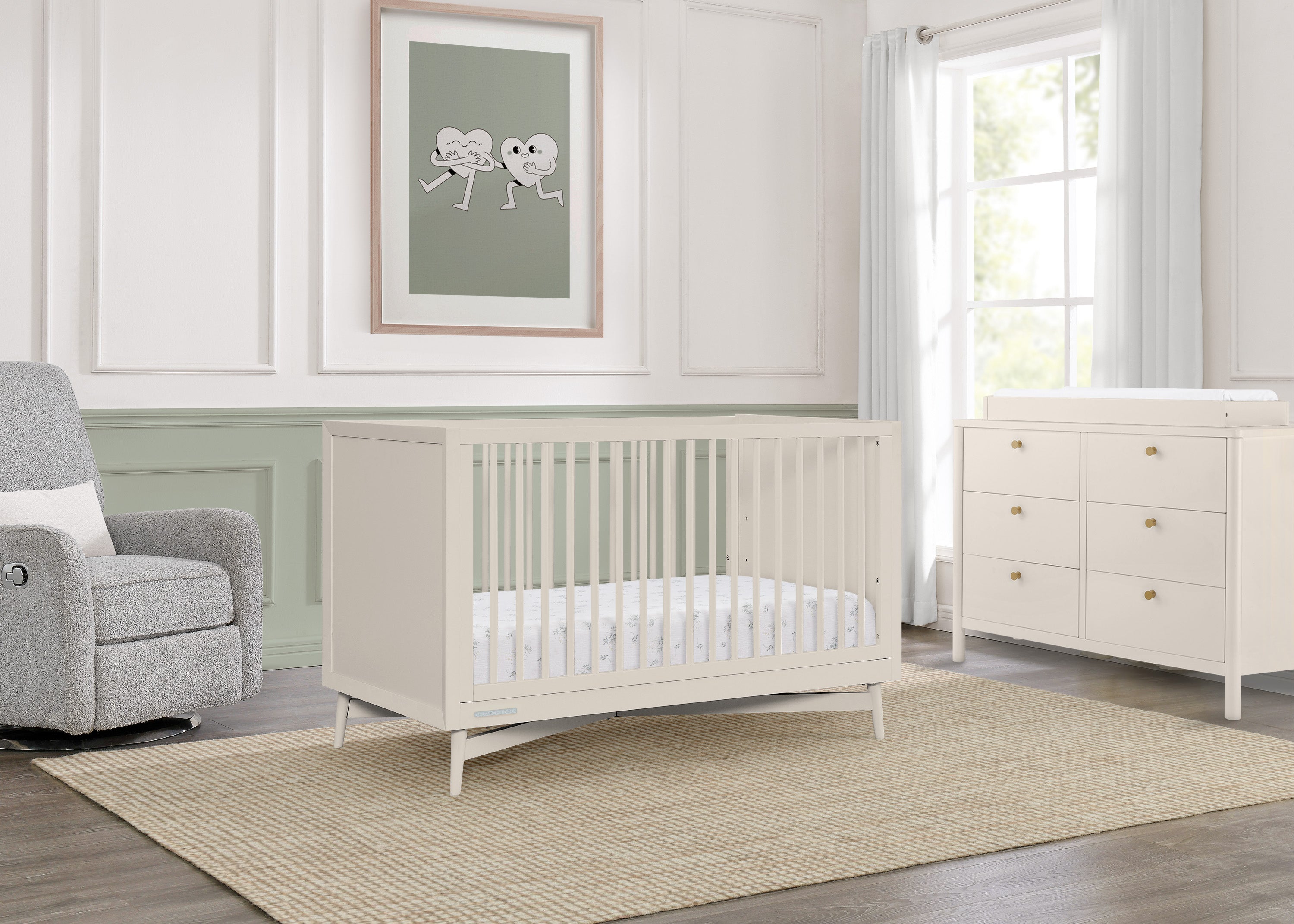 Complete The Look for Brooks 6 Drawer Dresser with Interlocking Drawers