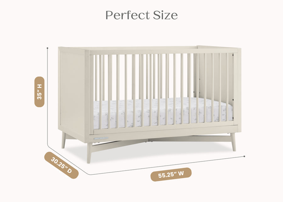Soft Beige (1560) 48-Dylan 4-in-1 Convertible Crib