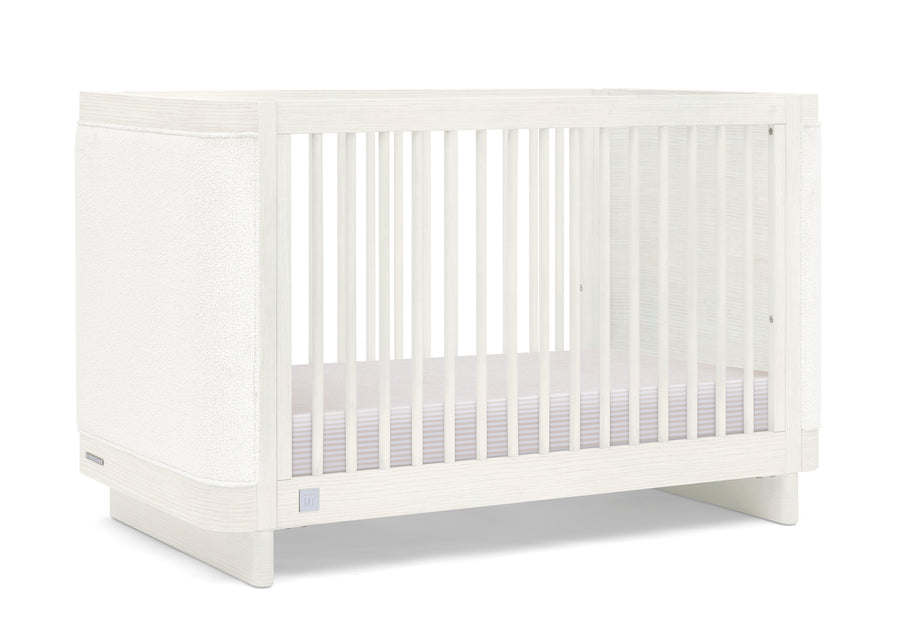 Antique White with White Boucle (1550) 12-babyGap Callie 4-in-1 Upholstered Crib