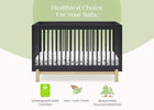 Midnight Grey with Natural (1372) 20-Poppy 4-in-1 Convertible Crib