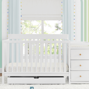 Flynn 5-in-1 Crib and Changer Bianca White 13-Flynn Collection