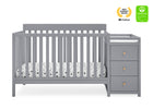 Grey with Natural (1359) 12-Flynn 5-in-1 Convertible Crib and Changer