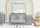 Flynn 5-in-1 Crib and Changer Grey 2-Flynn Collection
