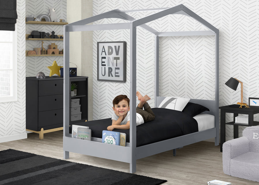 Grey (026) 1-Poppy House Twin Bed