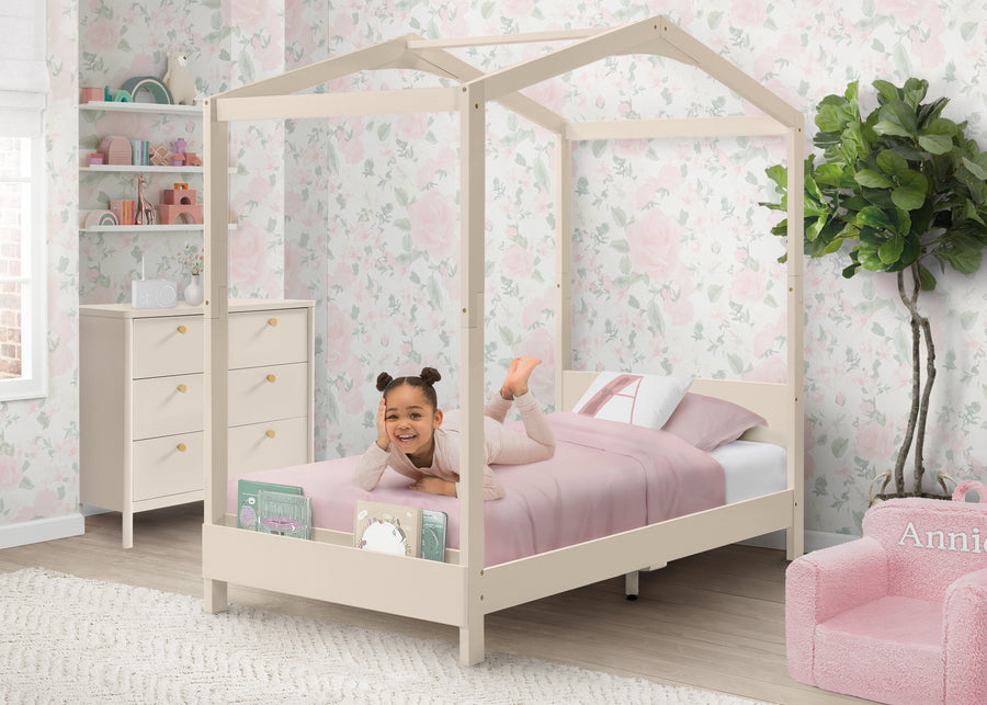 Soft Beige (1560) 19-Poppy House Twin Bed