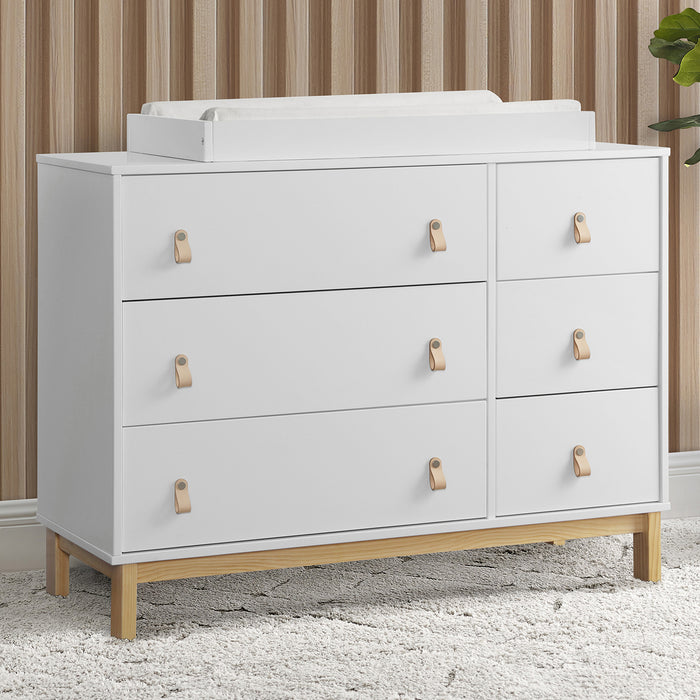 W129AD 1 1-babyGap Legacy 6 Drawer Dresser with Leather Pulls and Interlocking Drawers