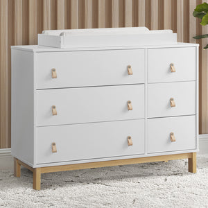 babyGap Legacy 6 Drawer Dresser with Leather Pulls and Interlocking Drawers 4