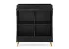 Midnight Grey with Natural (1372) 14-Jordan Storage Changing Table