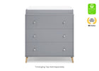 Grey with Natural (1359) 3-Jordan 3 Drawer Dresser with Interlocking Drawers
