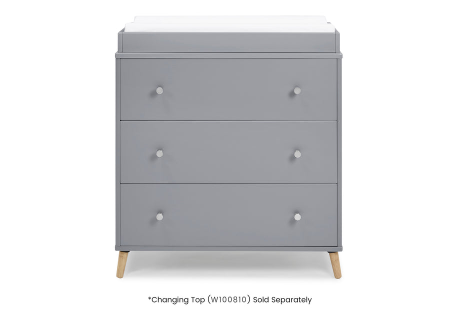 W130030 1359 Jordan Dresser Grey with Natural silo 32 7-Jordan 3 Drawer Dresser with Interlocking Drawers