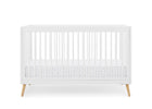Bianca White with Natural (123) 26-Jordan 4-in-1 Convertible Crib