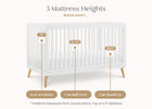 Bianca White with Natural (123) 22-Jordan 4-in-1 Convertible Crib