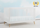 Bianca White with Natural (123) 19-Jordan 4-in-1 Convertible Crib