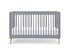 Grey with Natural (1359) 42-Jordan 4-in-1 Convertible Crib