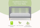 Grey with Natural (1359) 37-Jordan 4-in-1 Convertible Crib
