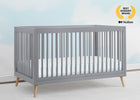Grey with Natural (1359) 35-Jordan 4-in-1 Convertible Crib