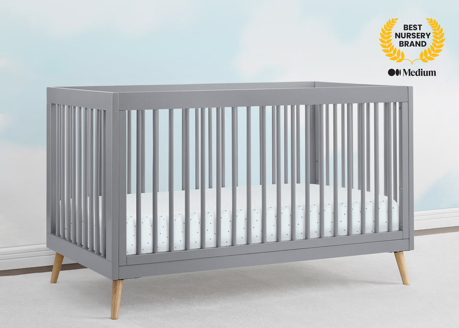 Grey with Natural (1359) 35-Jordan 4-in-1 Convertible Crib