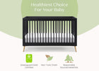 Midnight Grey with Natural (1372) 4-Jordan 4-in-1 Convertible Crib