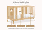 Natural (746) 53-Jordan 4-in-1 Convertible Crib