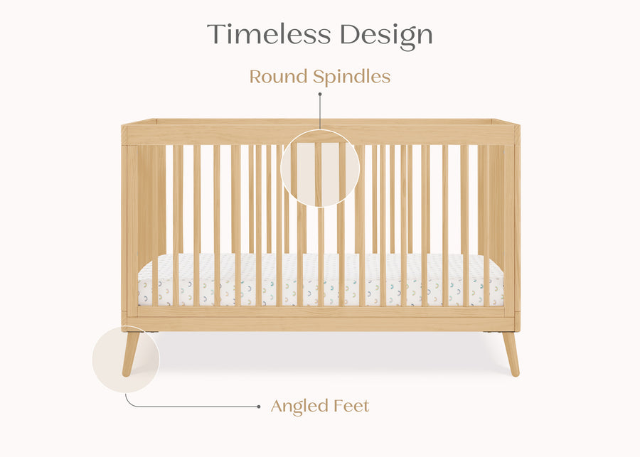 Natural (746) 55-Jordan 4-in-1 Convertible Crib