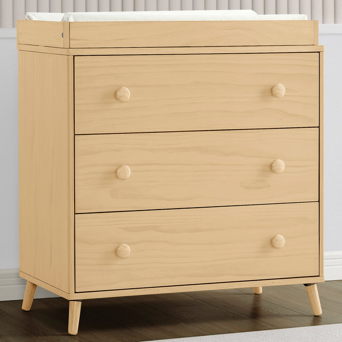W130430 746 Jordan 3dr dresser Natural lifestyle 101 2-Jordan 3 Drawer Dresser with Interlocking Drawers