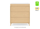 Natural (746) 28-Jordan 3 Drawer Dresser with Interlocking Drawers