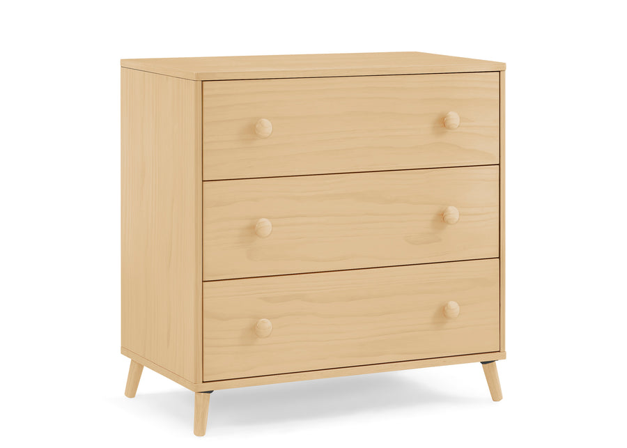 Natural (746) 32-Jordan 3 Drawer Dresser with Interlocking Drawers