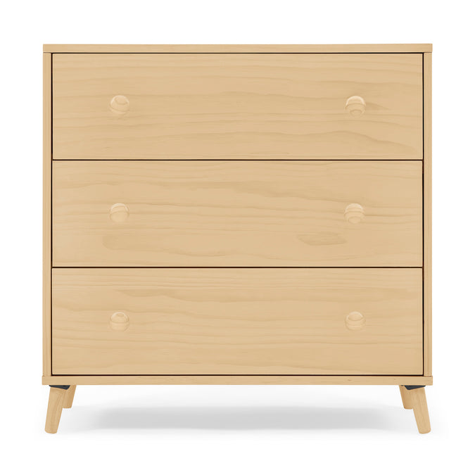DCB: Natural (746) 31-Jordan 3 Drawer Dresser with Interlocking Drawers