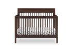 Wooden crib with white mattress on a white background 16-Remy 6-in-1 Convertible Crib
