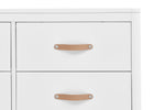 Bianca White (130) 10-babyGap Skye 6 Drawer Dresser with Interlocking Drawers
