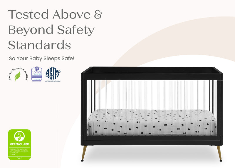 Sloane 4-in-1 Acrylic Convertible Crib