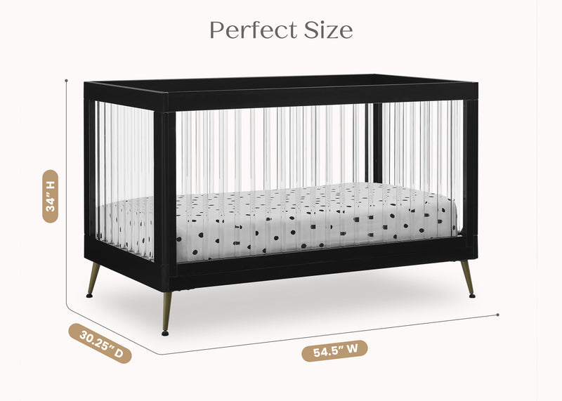 Sloane 4-in-1 Acrylic Convertible Crib