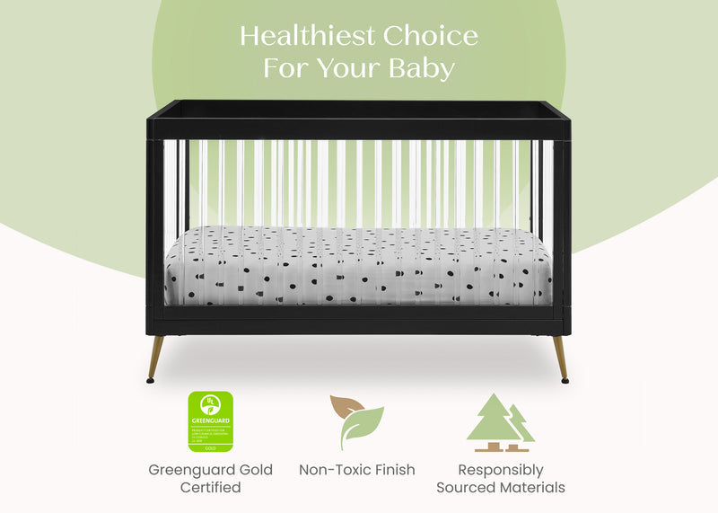 Sloane 4-in-1 Acrylic Convertible Crib