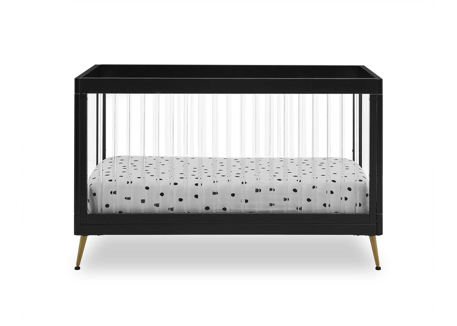 Ebony with Melted Bronze (1500) 2-Sloane 4-in-1 Acrylic Convertible Crib