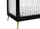 Ebony with Melted Bronze (1500) 7-Sloane 4-in-1 Acrylic Convertible Crib
