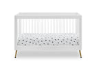 Bianca White with Melted Bronze (186) 9-Sloane 4-in-1 Acrylic Convertible Crib