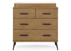 Acorn with Matte Black (786) 14-Sloane 4 Drawer Dresser with Changing Top and Interlocking Drawers