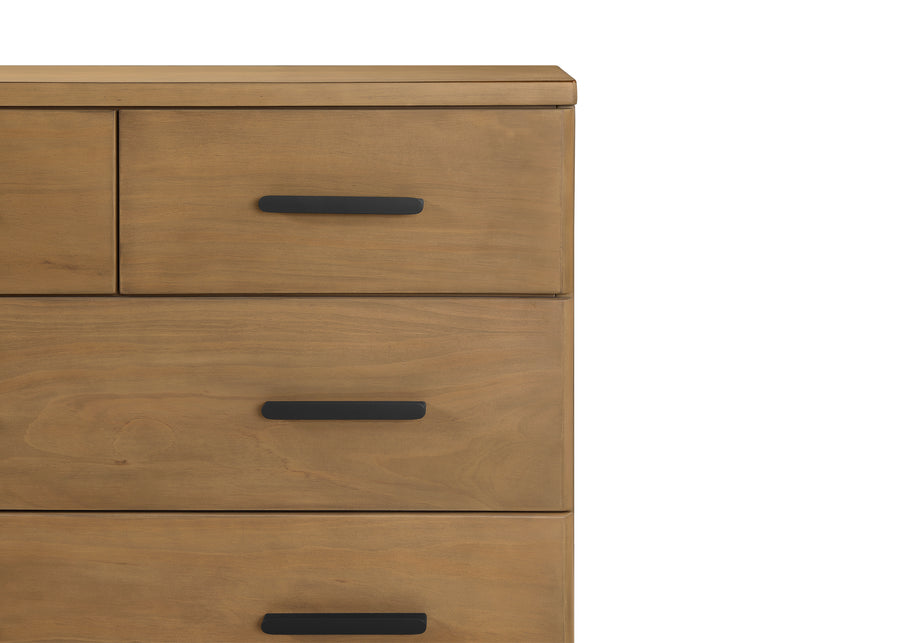 Acorn with Matte Black (786) 17-Sloane 4 Drawer Dresser with Changing Top and Interlocking Drawers