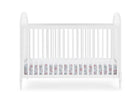 Bianca White with Textured Almond (1508) 9-Madeline 4-in-1 Convertible Crib